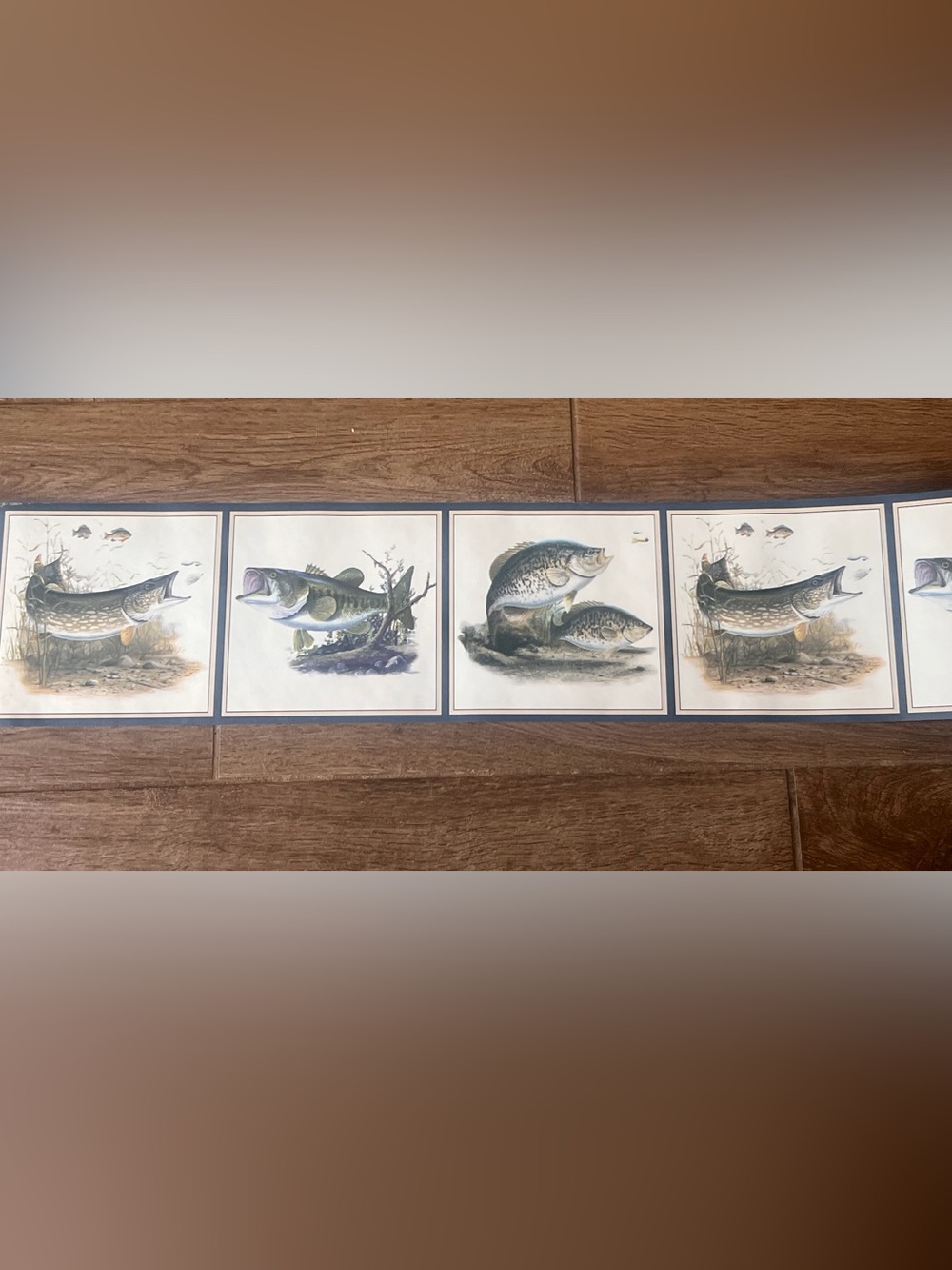 Seabrook Designs Northern Pike
HB728B Border Fisherman 5 Yards
Lot 2603 NOS Vtg